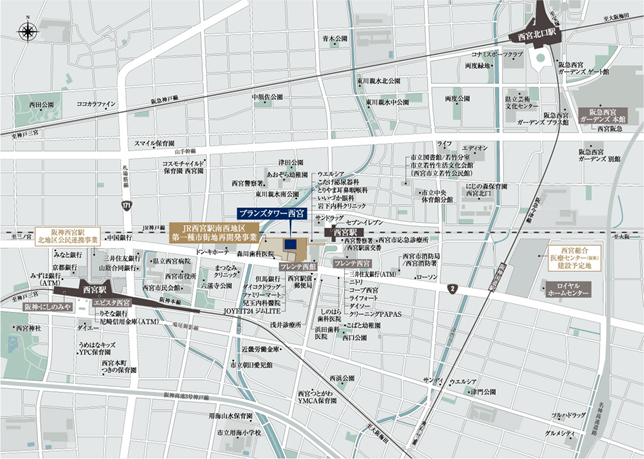 『ブランズタワー西宮』_Map
